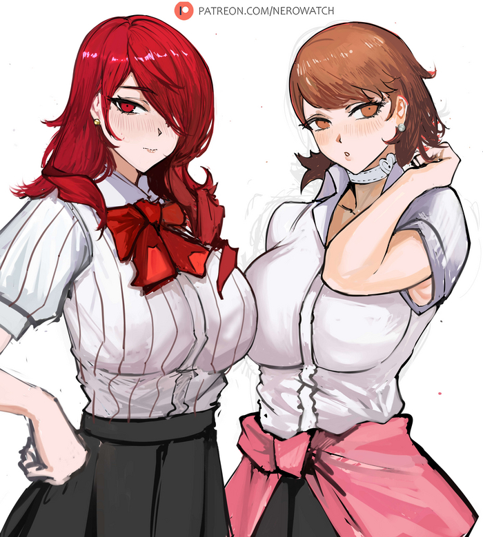    Anime Art, , , Takeba Yukari, Mitsuru kirijo, Persona, Persona 3