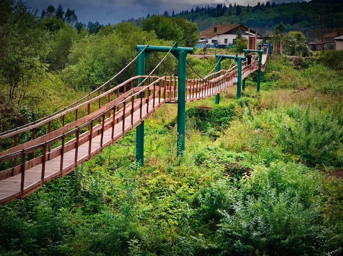 The longest suspension bridge in the Novosibirsk region - My, Tourism, Bridge, Travels, Drive, Russia, Novosibirsk region, Novosibirsk, Туристы, Road trip, Interesting places, Tourist places, Recommendations, Longpost, Suspension bridge, The photo