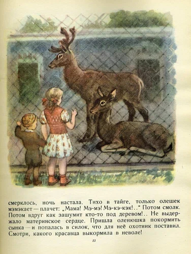 V. Bianchi Zoo 1956, illus. M. Kuksa - Illustrations, Vitaliy bianchi, Children's literature, Longpost