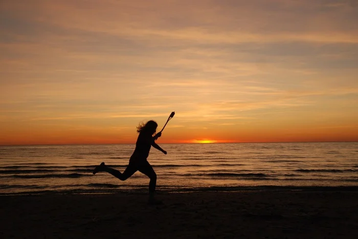 Every evening at the appointed hour - My, The photo, Olympic flame, Sunset