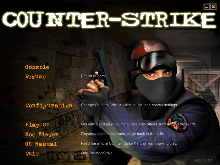 I got my hands on Counter-Strike 1.5. How is it and is it available online? - My, Shooter, Video game, Retro Games, Online Games, Counter-strike, Old school, Gamers, Steam, 2000s, Computer games, Longpost, Multiplayer