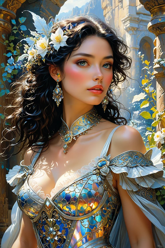 Neural network Stable Diffusion - My, Stable diffusion, Art, Neural network art, Girls, Fantasy, Longpost