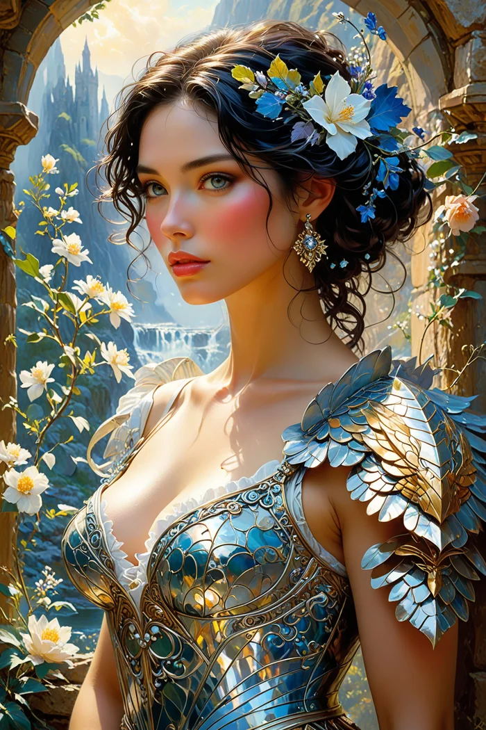 Neural network Stable Diffusion - My, Stable diffusion, Art, Neural network art, Girls, Fantasy, Longpost