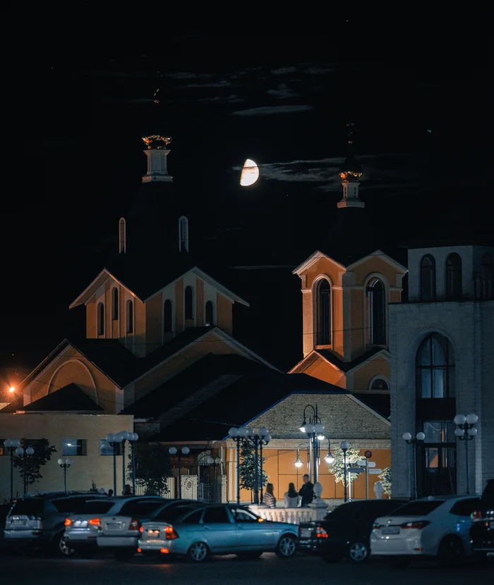 Ночью в центре Урюпинска - Моё, Урюпинск, Волгоградская область, Фотография, Ночь