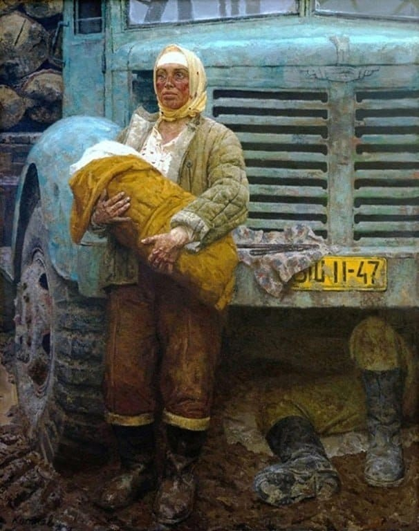 Гелий Коржев. В дороге. 1962 г