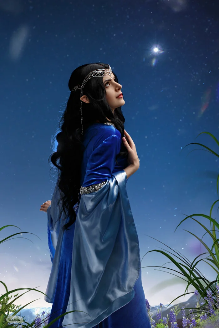 Cosplay Luthien Tinuviel from The Silmarillion - My, Tolkien, Tolkien's Legendarium, Luthien, Beren and Luthien, Lord of the Rings, Cosplay, Longpost, The photo