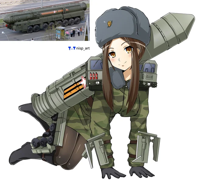 PC-24 Yars - nuclear deterrent missile - Anime art, Humanization, YARS, Missile system, In the shape of, VKontakte (link)
