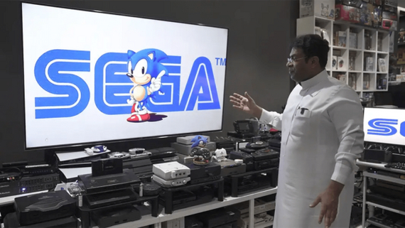 An Arab was able to connect 444 game consoles to one TV... - Retro, Consoles, Sega, Video, VKontakte (link), Longpost