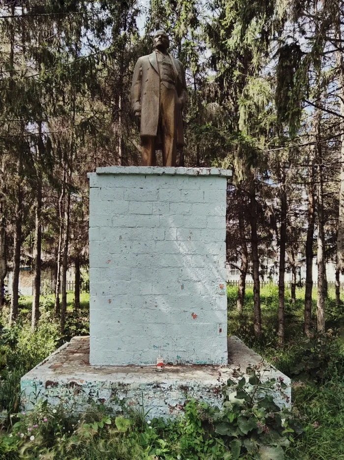 Somewhere... - My, The photo, Village, Lenin, Past, Longpost, Lenin monument