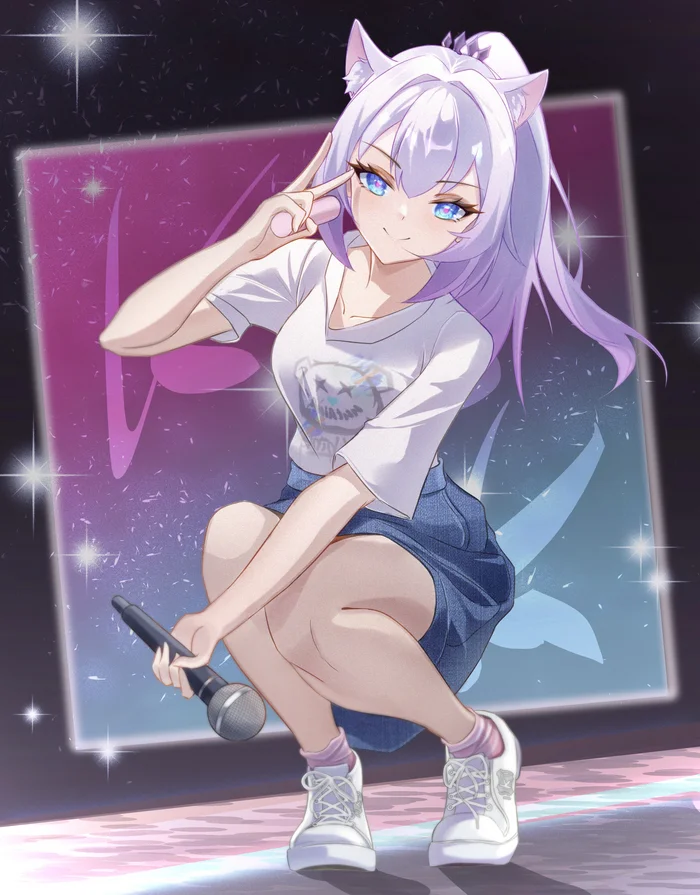 Kiana - Anime art, Anime, Honkai Impact, Kiana kaslana, Animal ears