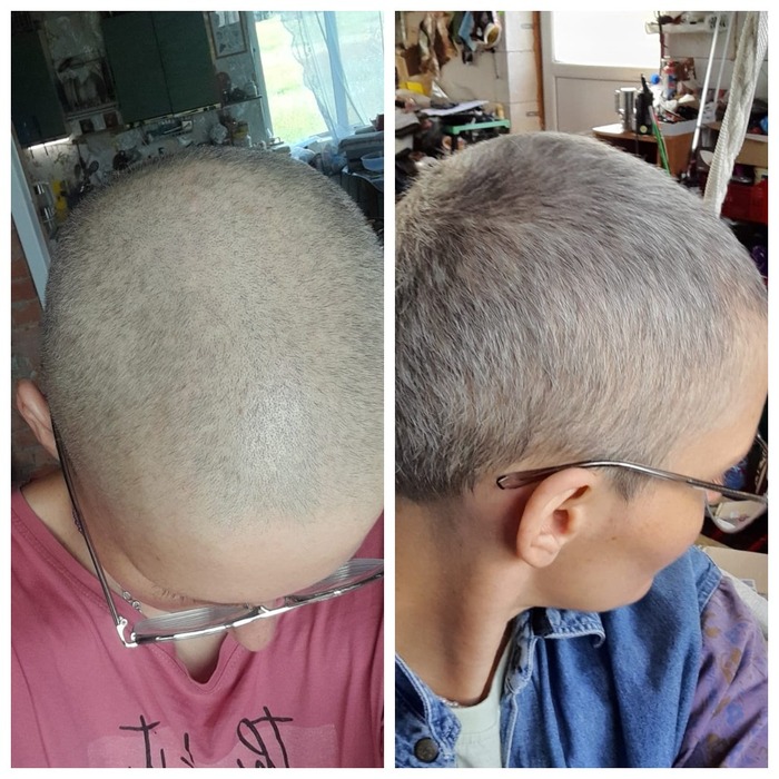 Разница примерно месяц между фото