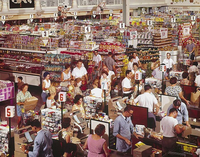 US stores in the 1950s-1980s - USA, Supermarket, Retro, 70th, 20th century, Longpost