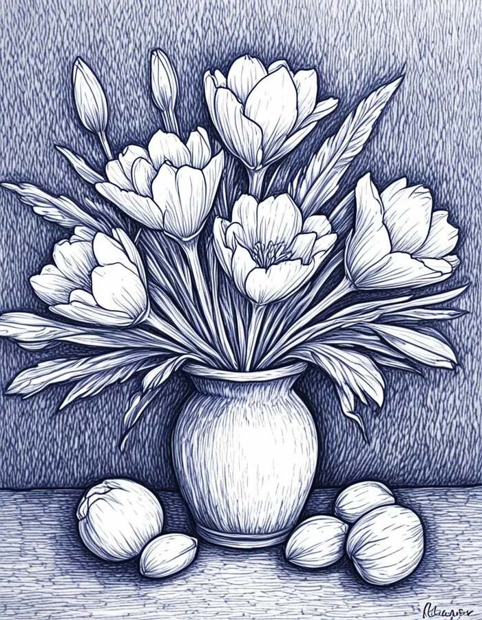 Ballpoint Pen Drawings - ballpoint pen drawings - My, Neural Networks, Stable diffusion, Neural network art, Artificial Intelligence, Longpost, Series Neurowarehouse