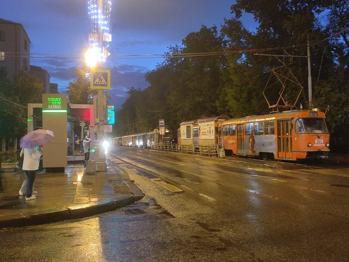 Tatra trams are resting - My, The photo, Tram, Tatra, Yekaterinburg, Street photography