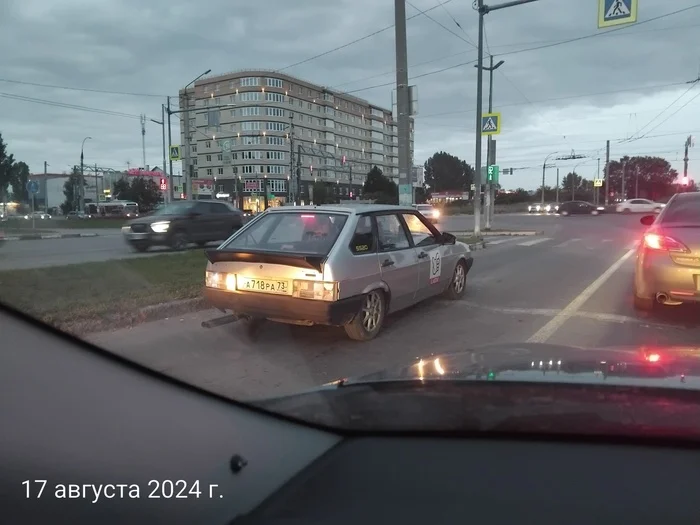 Fools on the road - Ulyanovsk, Auto, Driver, Clown, Video, Longpost, Road