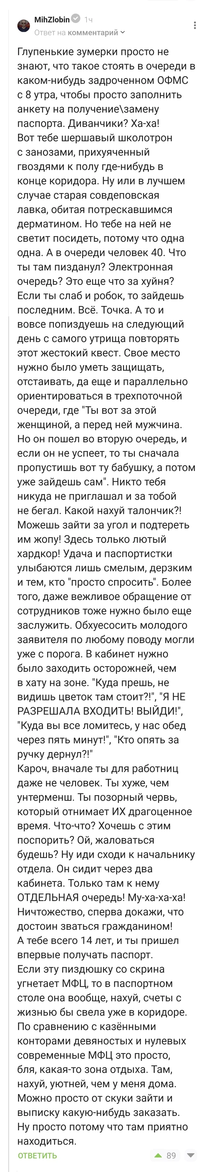 Паспортный квест - Скриншот, Комментарии на Пикабу, МФЦ, Госуслуги, Бюрократия, Было-Стало, Паспортный стол, Длиннопост