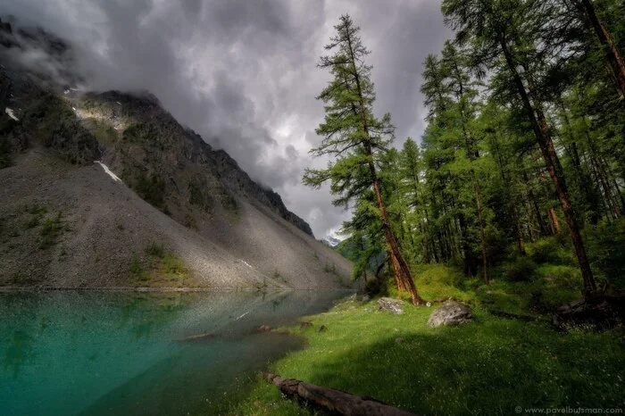 Morning on Lake Shavlinskoye - Altai Republic, Shavlin Lakes, The photo, The nature of Russia