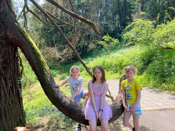 Настя с младшими сёстрами - с Алисой и Алёной.