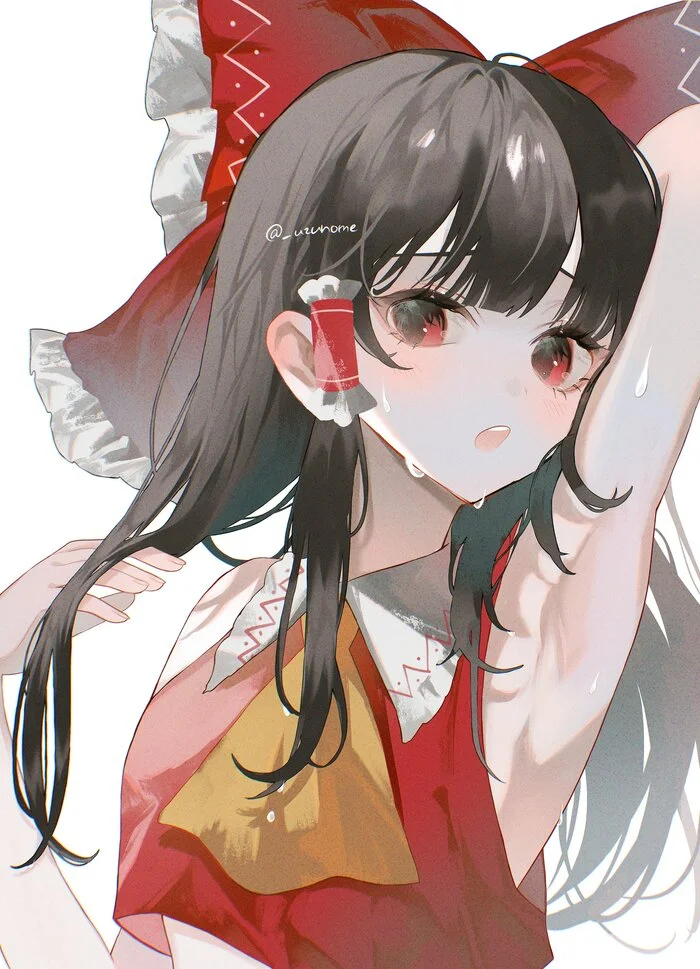 Hakurei Reimu - Anime Art, Аниме, Hakurei Reimu, Touhou