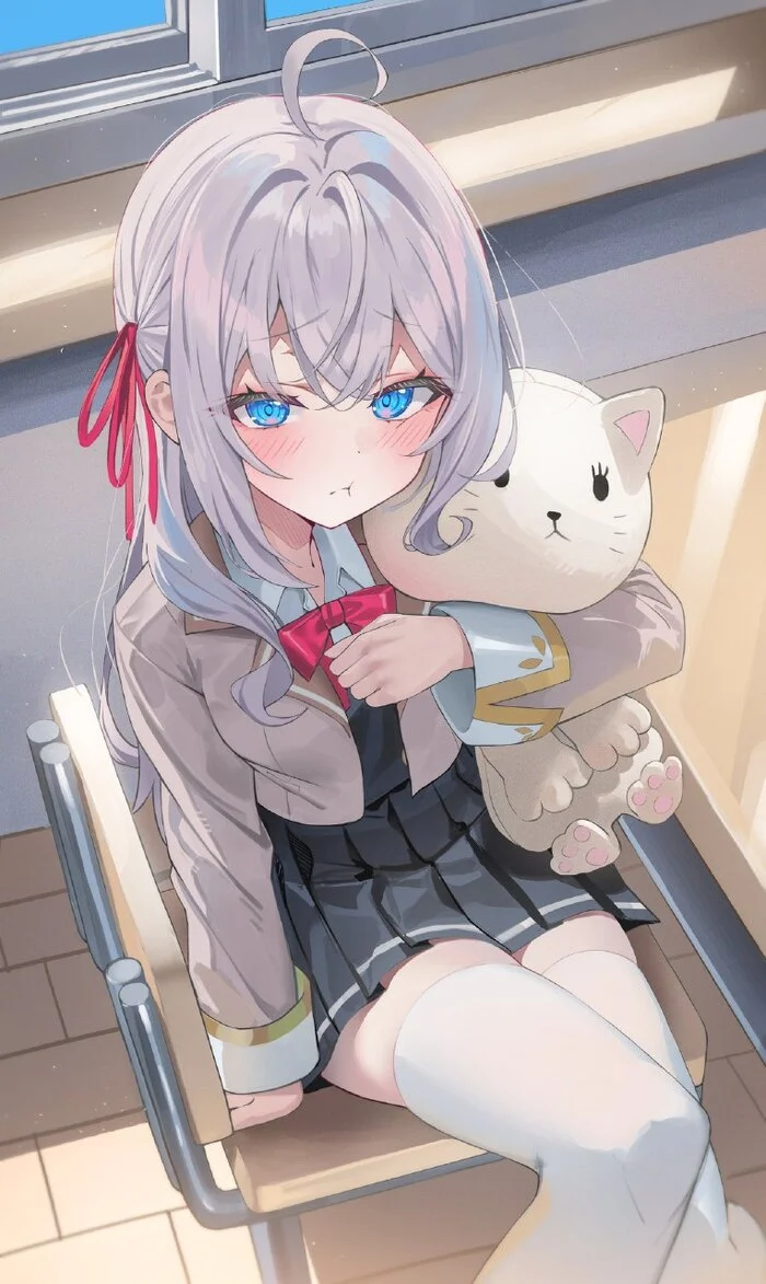 Alisa Mikhailovna Kujou | Tokidoki Bosotto Russia-go de Dereru Tonari no Alya-san - Аниме, Арт, Anime Art, Alisa Mikhailovna Kujou, Tokidoki Bosotto Russia-go de Dereru Tonari no Aly, Ранобэ, Twitter (ссылка), Длиннопост, Roshidere