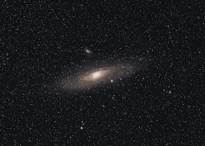 Andromeda Nebula - My, Astrophoto, Stars, Starry sky, Night, Andromeda Nebula, Night shooting