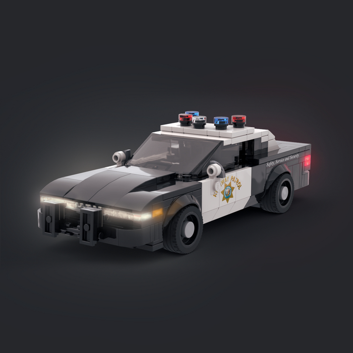 #MOC Lego Ford Crown Victoria 1993 Police Interceptor - California Highway Patrol  GammaBricks LEGO, , 