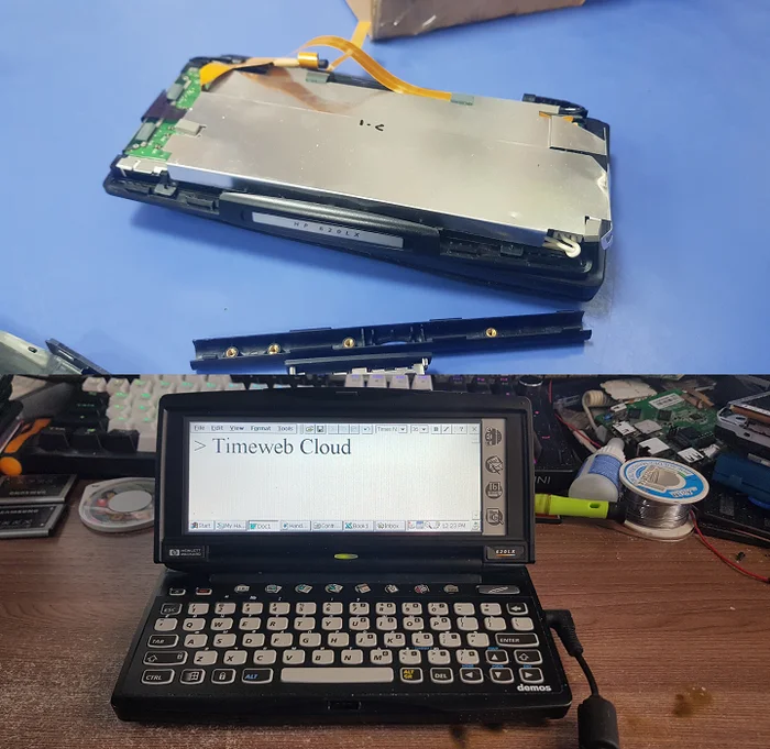 He's staying! He will live here: restoration and repair of a unique retro HP netbook with a Hitachi SH3 processor on board - My, Survey, Purchase, Blog, Repair, Restoration, Revival, Hewlett Packard, Windows, Wince, Notebook, Netbooks, Soldering, With your own hands, Video, Soundless, Longpost