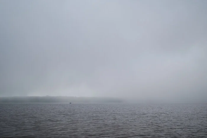 Fog on the spill - My, The photo, Nature, Saint Petersburg, Sestroretsky spill, Fog