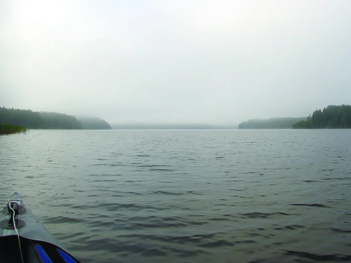 Valdai (Lake Dinner) - My, Valdai, Lake, Fog, The photo, The nature of Russia