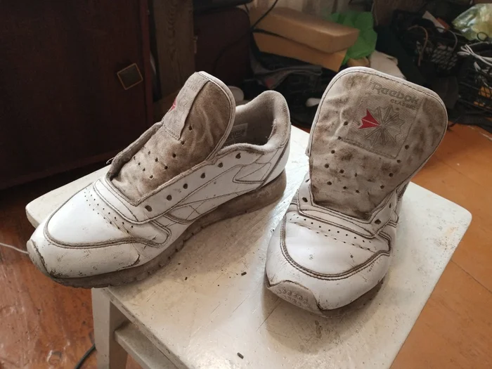 What to do with old sneakers... - My, Shoe repair, Sneakers, Longpost, Needlework with process