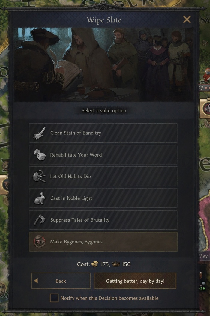 Даже самые ужасные бандиты могут быть прощены, если у них достаточно золота, чтобы купить благосклонность.