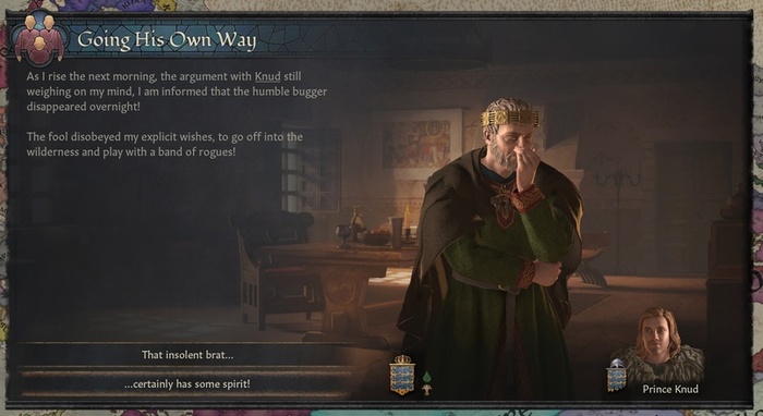 Получив запрет, принц-изгой всё равно отправляется на поиски приключений.