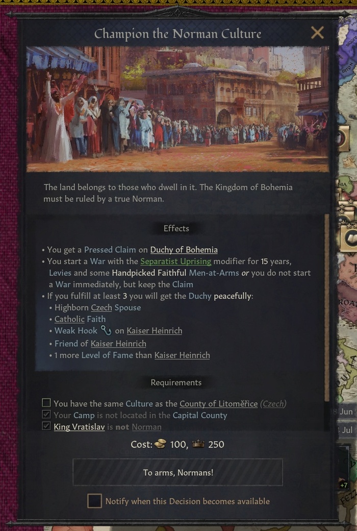 Решение по началу народного восстания.