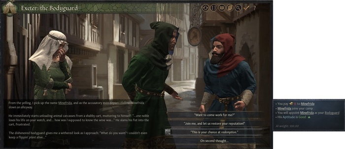 Иногда при посещении поселений в качестве спутников можно завербовать колоритных местных жителей.