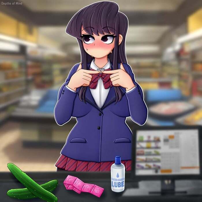 Vegetarian - Anime, Anime art, Shouko komi, Komi-san wa comyushou desu, Cucumbers