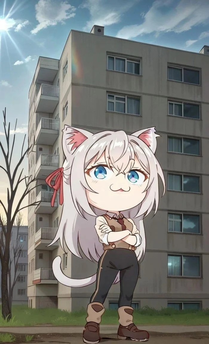 Омск согласны? - Аниме, Anime Art, Омск, Кот, Tokidoki Bosotto Russia-go de Dereru Tonari no Aly, Длиннопост, Roshidere