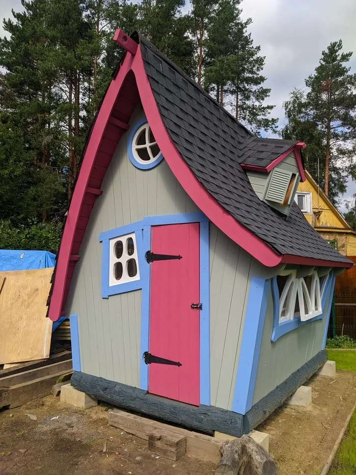 House for children at the dacha. Budget option. Continuation - My, Dacha, Children, Building, Longpost, The photo