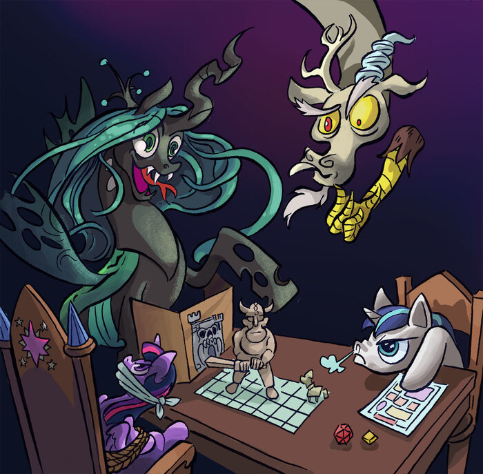    My Little Pony, Ponyart, Twilight Sparkle, MLP Discord, Shining Armor, Queen Chrysalis, MLP Crossover, Dungeons & Dragons