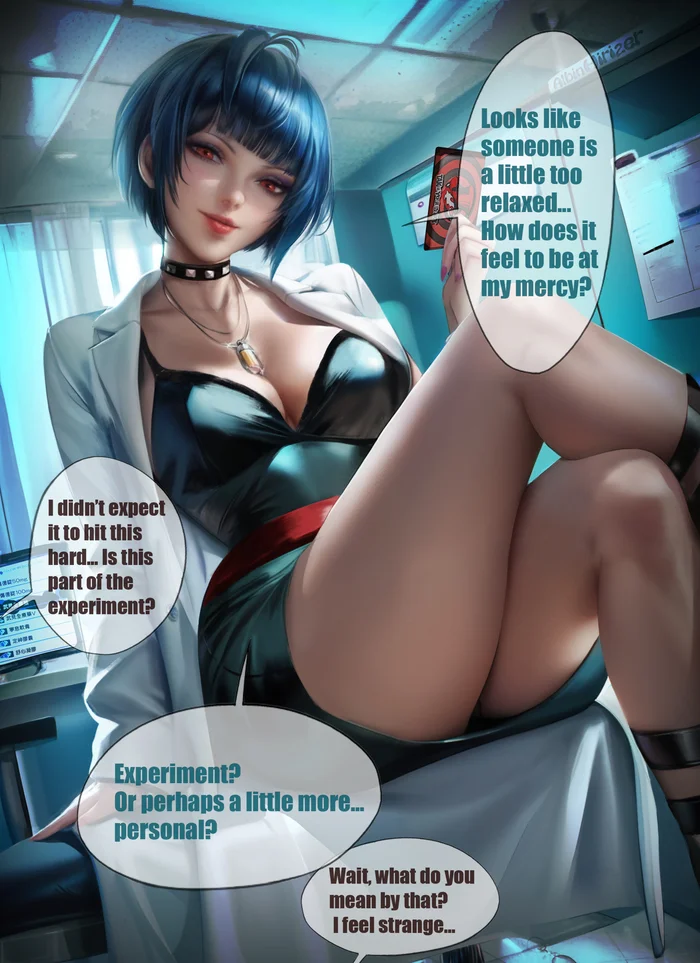 New visit to a private hospital... - Art, Anime, Anime art, Neural network art, Persona, Persona 5, Takemi Tae, Game art, Choker, Longpost