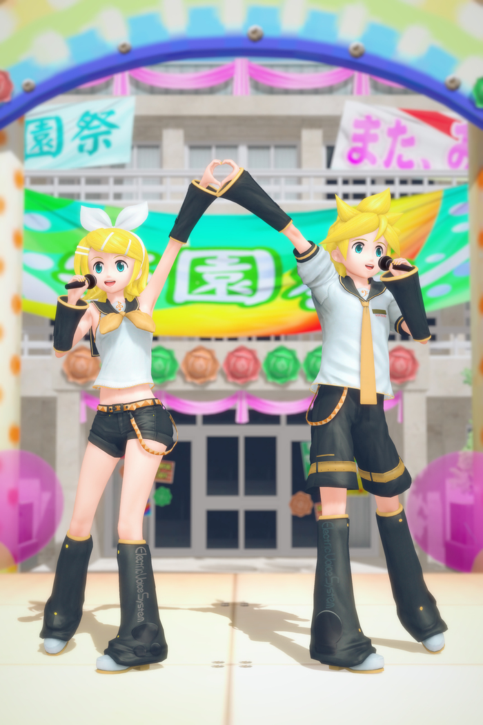      , Koikatsu, , Anime Art, Vocaloid, Vocaloid Art, Kagamine Rin & Len