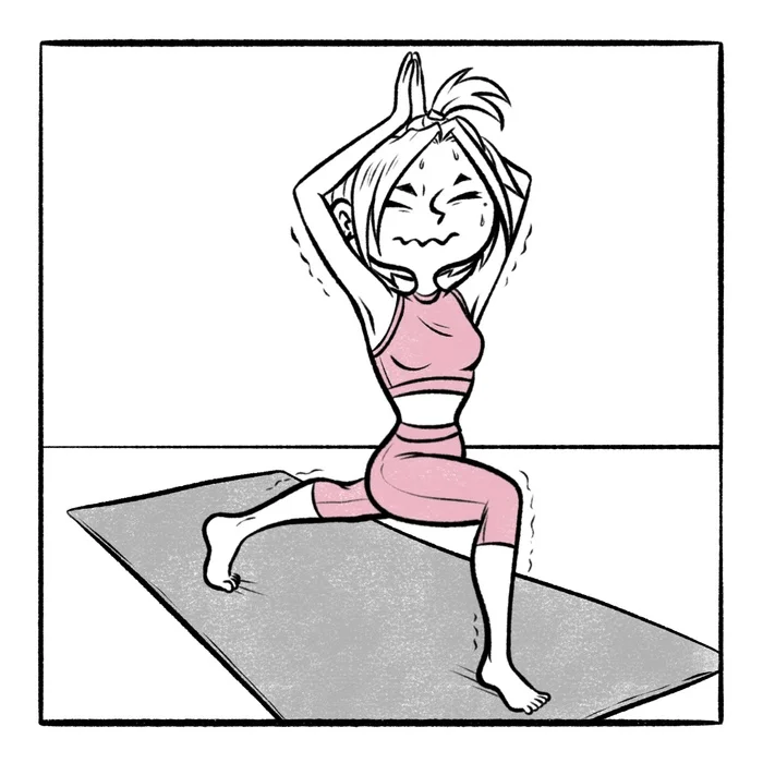 Yoga - My, Author's comic, Comics, Art, Relationship, Slice of life, Yoga, Show, Sight, Men and women, Longpost