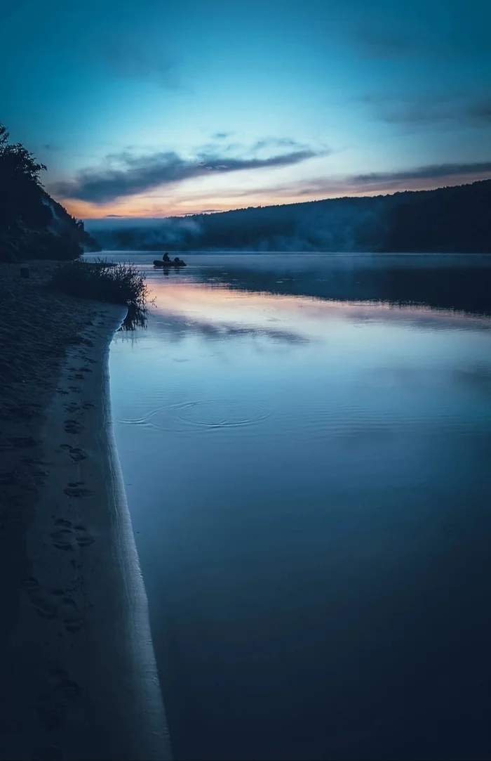 Evening on the Oka - My, Mobile photography, Evening, Sunset, Nature, Oka river