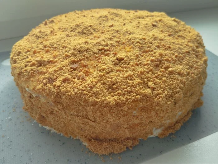 Honey cake - My, Cake, Medovik, Longpost, Bakery products, Recipe