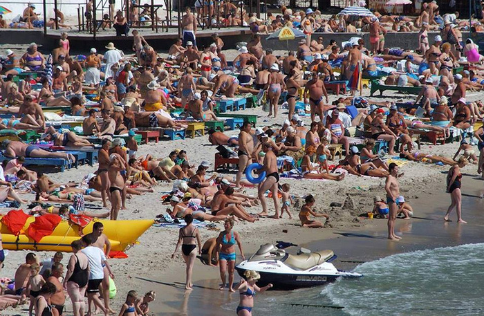 Пляж на Чёрном море