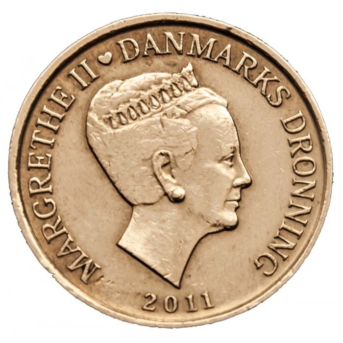 Ships on coins. Emma Maersk - Denmark - My, Numismatics, Coin, Nikon, Europe, Ship, Denmark, The photo, Sea freight, Longpost