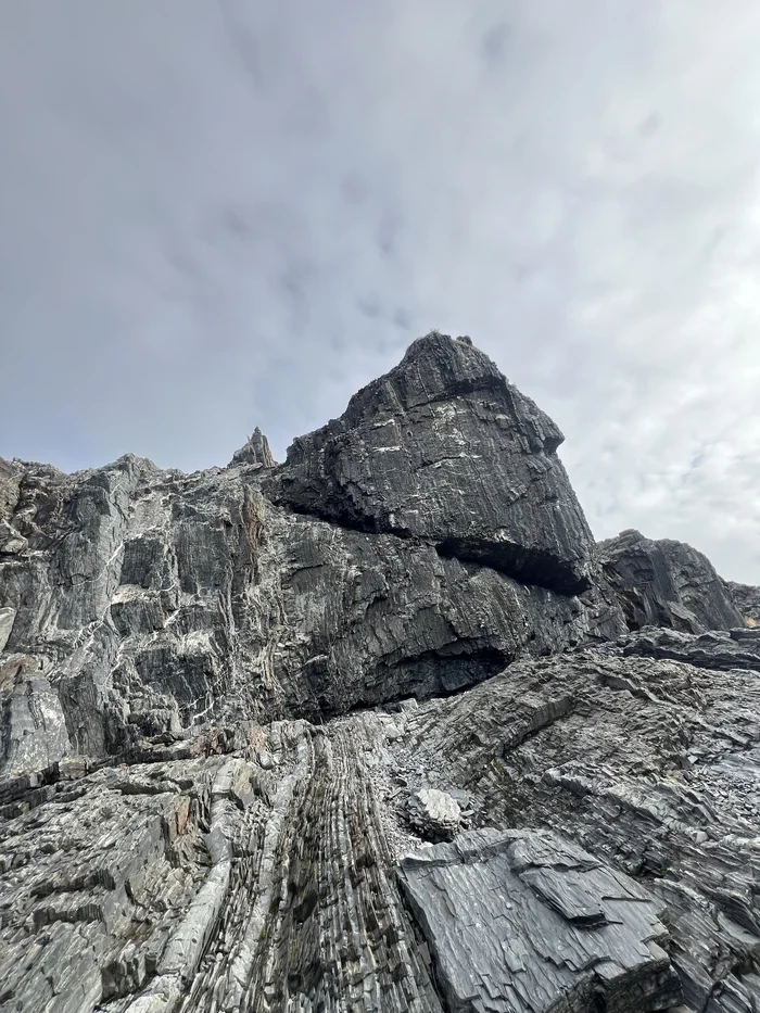 Лицо в скале - Моё, Полуостров Рыбачий, Кольский полуостров, Мыс Кекурский, Фотография, Парейдолия