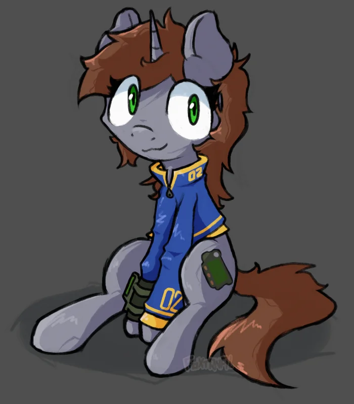 LilPeep - My little pony, Original character, Littlepip, Fallout: Equestria