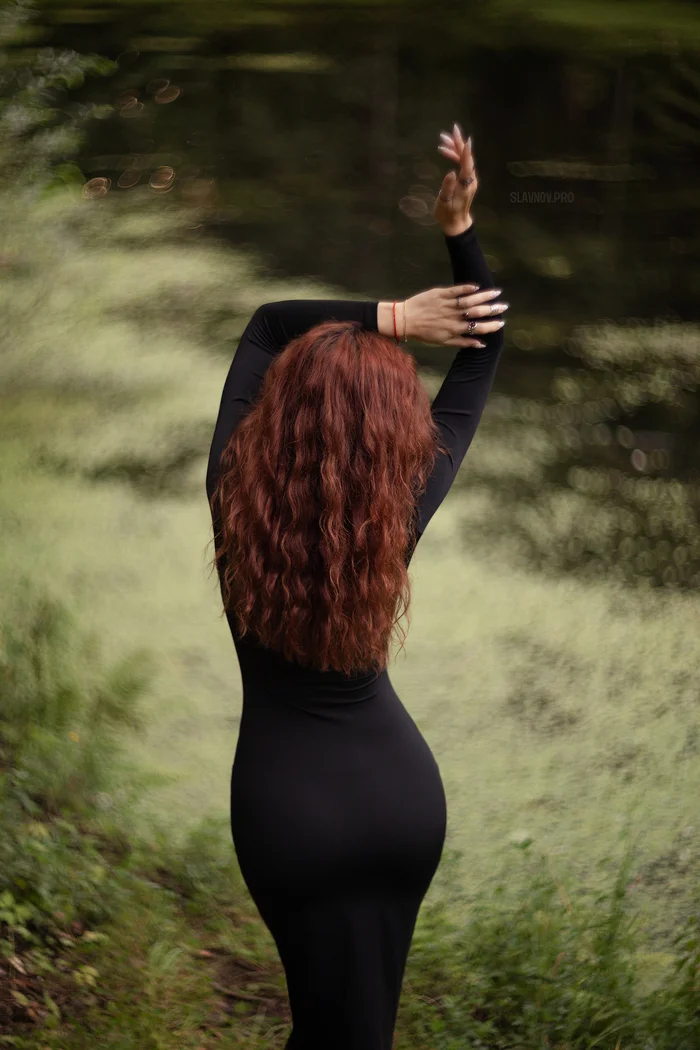 Lens Helios-40 1958 - My, The photo, Beautiful view, Helios 40, Nature, Bokeh, Pond, Girls, Longpost