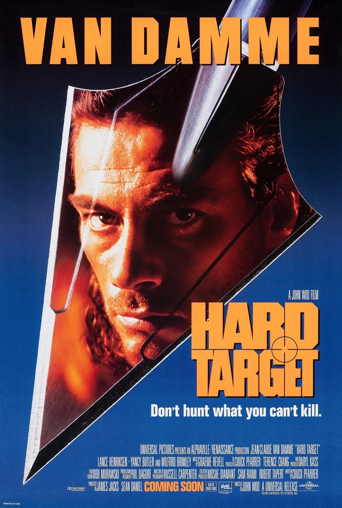 On August 20, 1993, the premiere of the film “Hard Target” took place. - Боевики, Hollywood, Jean-Claude Van Damme, John Woo, Lance Henriksen, Movies, hard target, Actors and actresses, Video, Youtube, Longpost