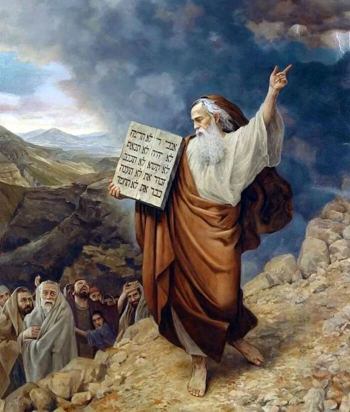 How was it necessary to understand the 10 commandments of Moses and what did they say in the original? - Religion, Yahweh, Christianity, God, Commandments, Mythology, Myths, Israel, Critical thinking, Original, Tanakh, Moses, Longpost